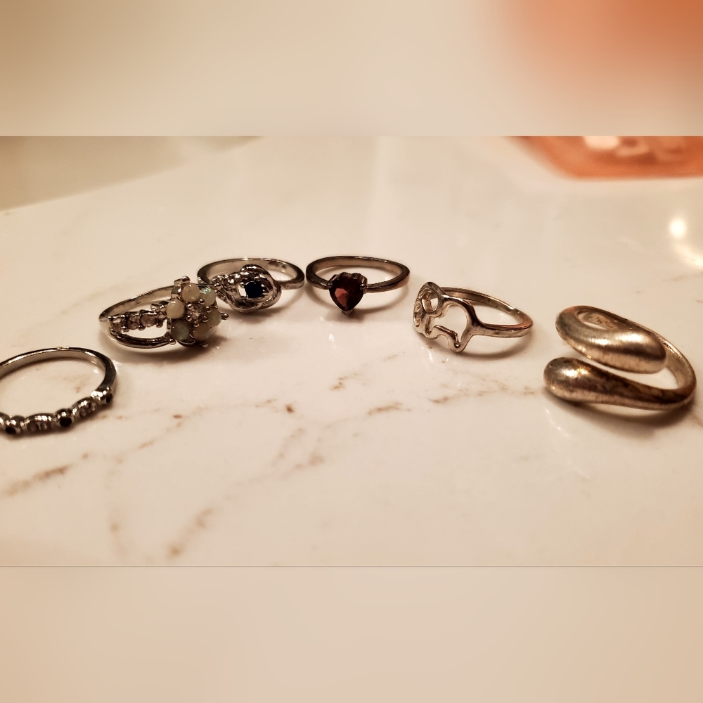 Set of 6 rings